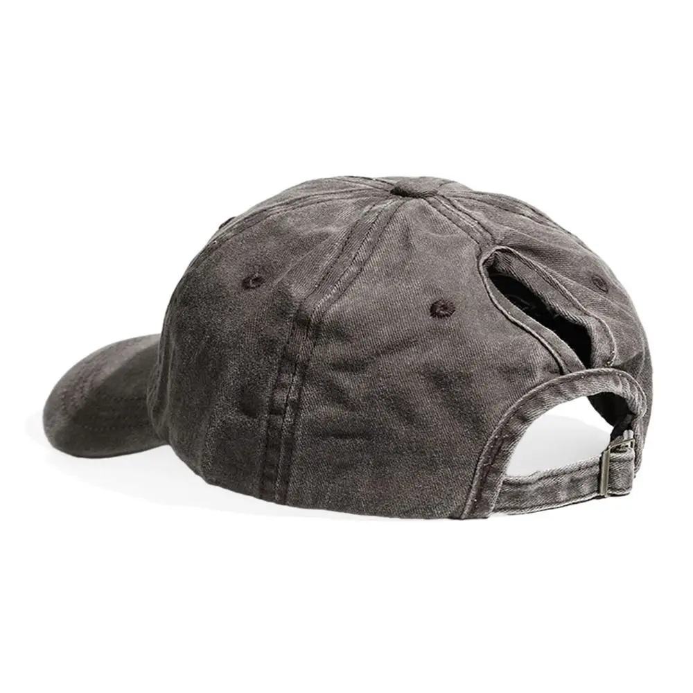 Casual High Ponytail Baseball Cap Running Messy High Bun Sun Hat Spring Summer Outdoor Snapback Hat