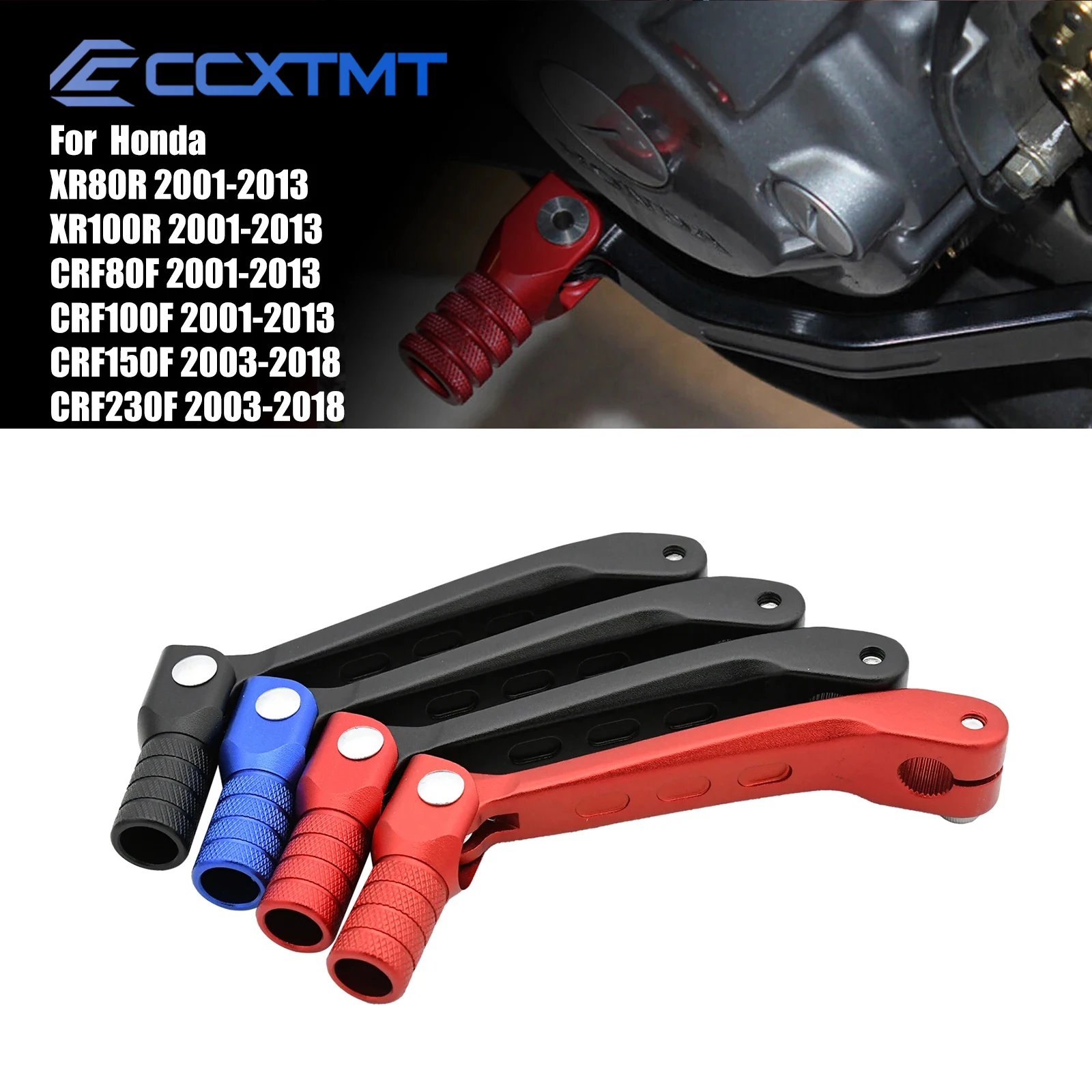 Motorcycle CNC Aluminum Folding Gear Shift Lever For Honda CRF230F CRF150F Universal Parts 2003-2017 2016 2015 2014 2013 2012