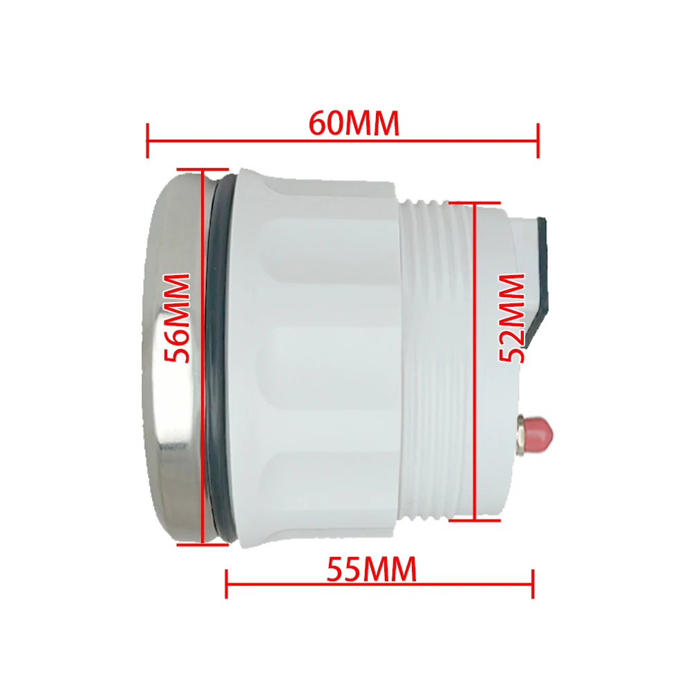 ELING 52mm GPS Speedometer 0-30MPH 0-80MPH 0-200MPH Odometer Tripmeter with GPS Antenna 7 Colors Backlight for Truck Boat 9-32V