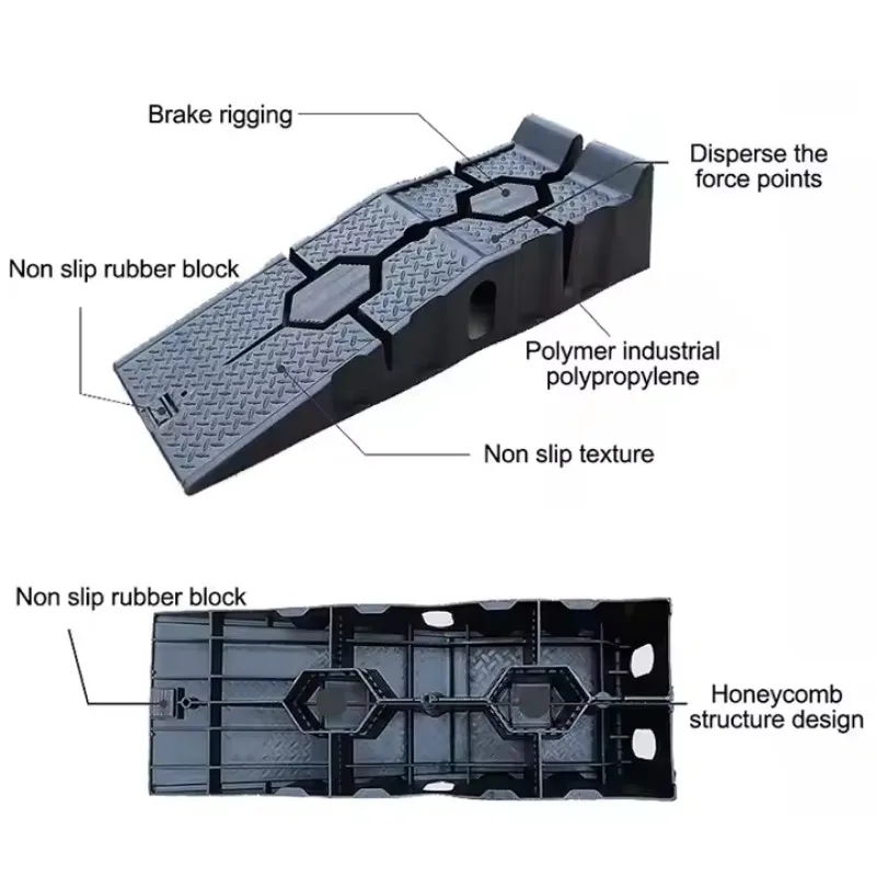 1 paar 90 cm antislip oprit draagbare auto lift oprit wassen oprit 2.5 T voertuig olie verandering reparatie beugel oprit emergency tool