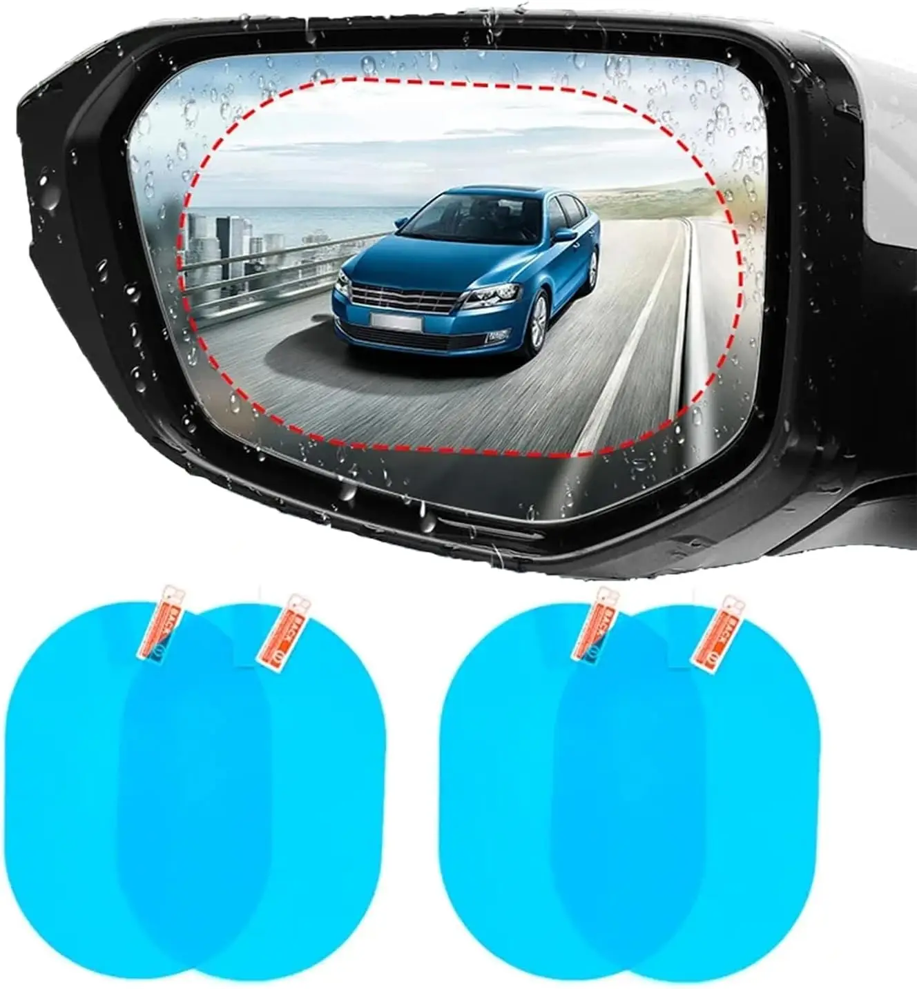 

Car and Truck Rearview Mirror Rain Cover Rearview Mirror Side Window Glass High-definition Film Anti Fog Film Rainproof Sticker