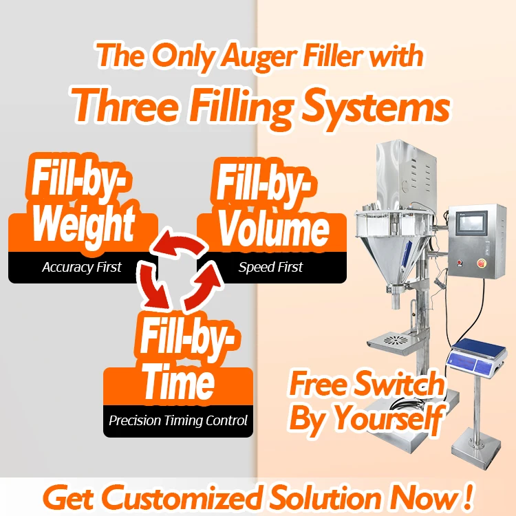 VTOPS Matcha Powder Screw Auger Filler Tea Powder Dosing Filler Dry Powder Filling Packing Machine