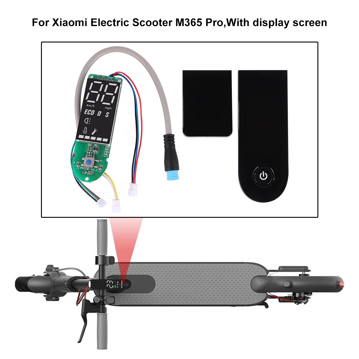

Прочная сменная панель печатной платы для крышки прибора скутера M365 черная