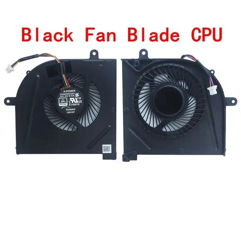 CPU GPU Cooling Fan For MSI GS62 GS63 GS63VR GS73 GS73VR MS‑16K2‑16K5 MS‑17B1‑17B2