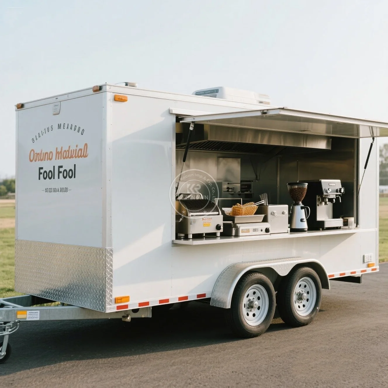 

Custom Size Food Truck Fully Equipped Street Restaurant Concession Ice Cream Cart Customized Mobile Food Trailer With Kitchen