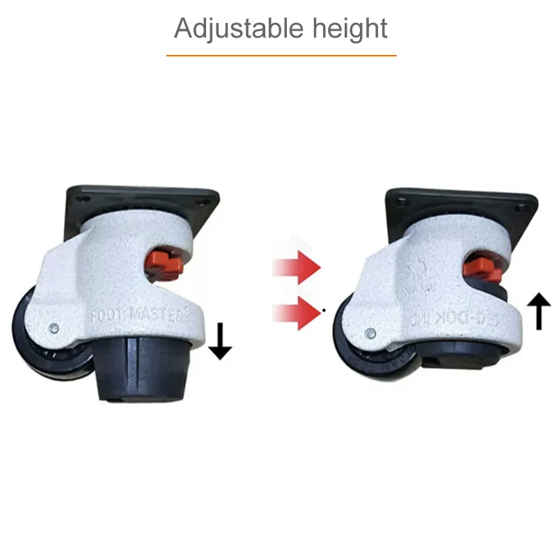 GD-40S/60s/80s,Heavy duty level adjustment Foma caster/wheel, With thread,Altura ajustable,Industrial casters