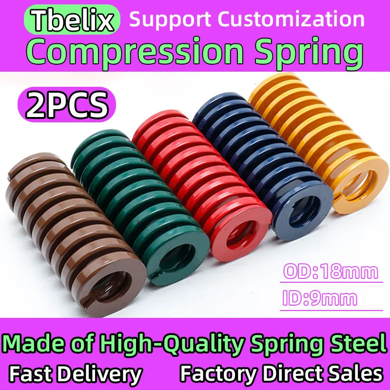 Tbelix 2PCS Spiral Stamping Coil Compression Spring Tools Mould Spring Trunk Tailgate Strut Support Rod for Car Length 20-100mm