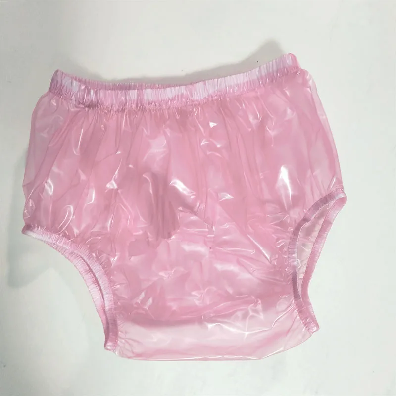 PVC Plastic Transparent Pants Sexy Unisex Underpants ABDL