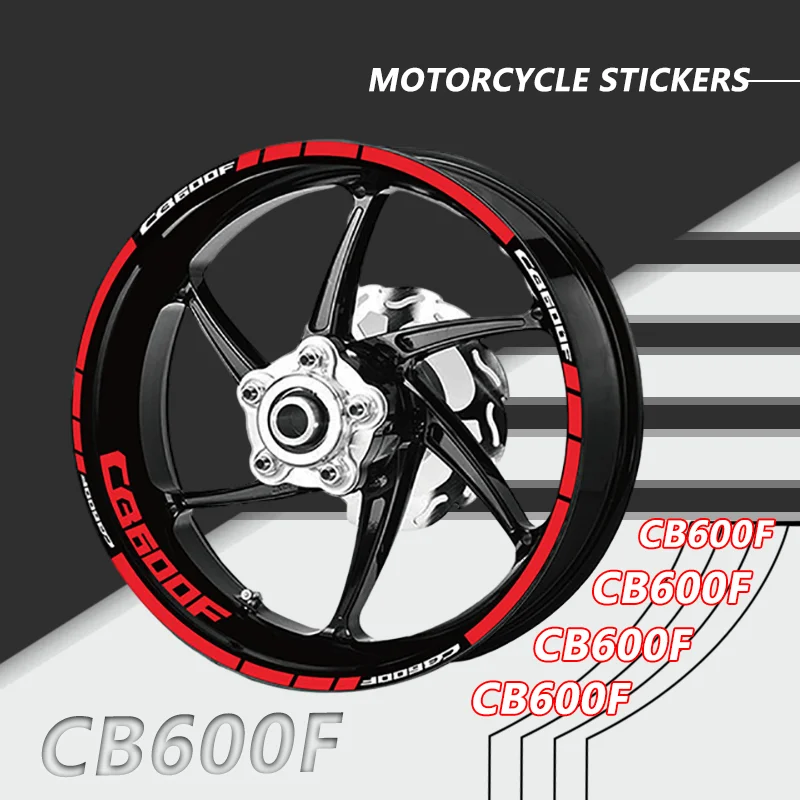 

Motorcycle Tire Rim Stripes Film Tape Decals For Honda CB600F Hornet 600 900 CB750 HORNET Wheel Circle Decoration Sticker cb600f