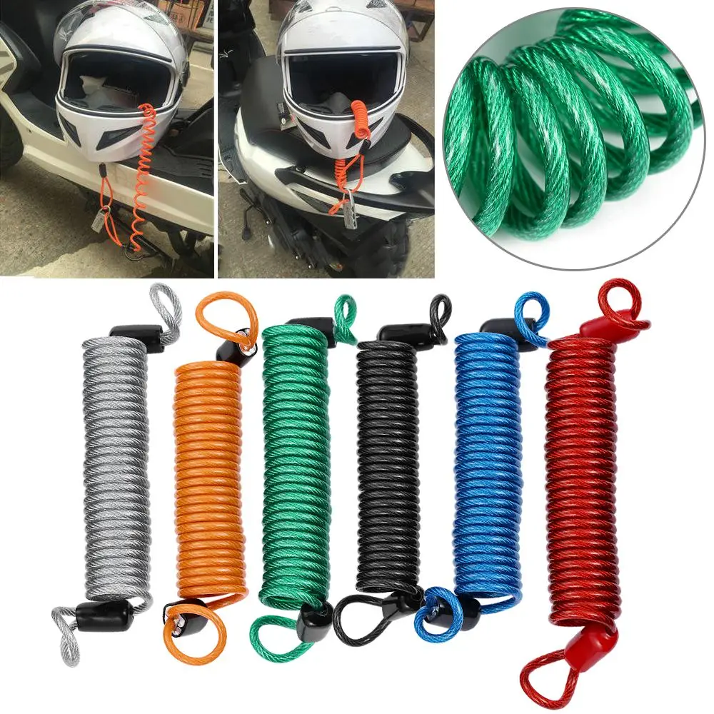 Universal Accessories Bike Motorcycle Scooter Security Spring Reminder Cable Anti Thief Alarm Disc Lock