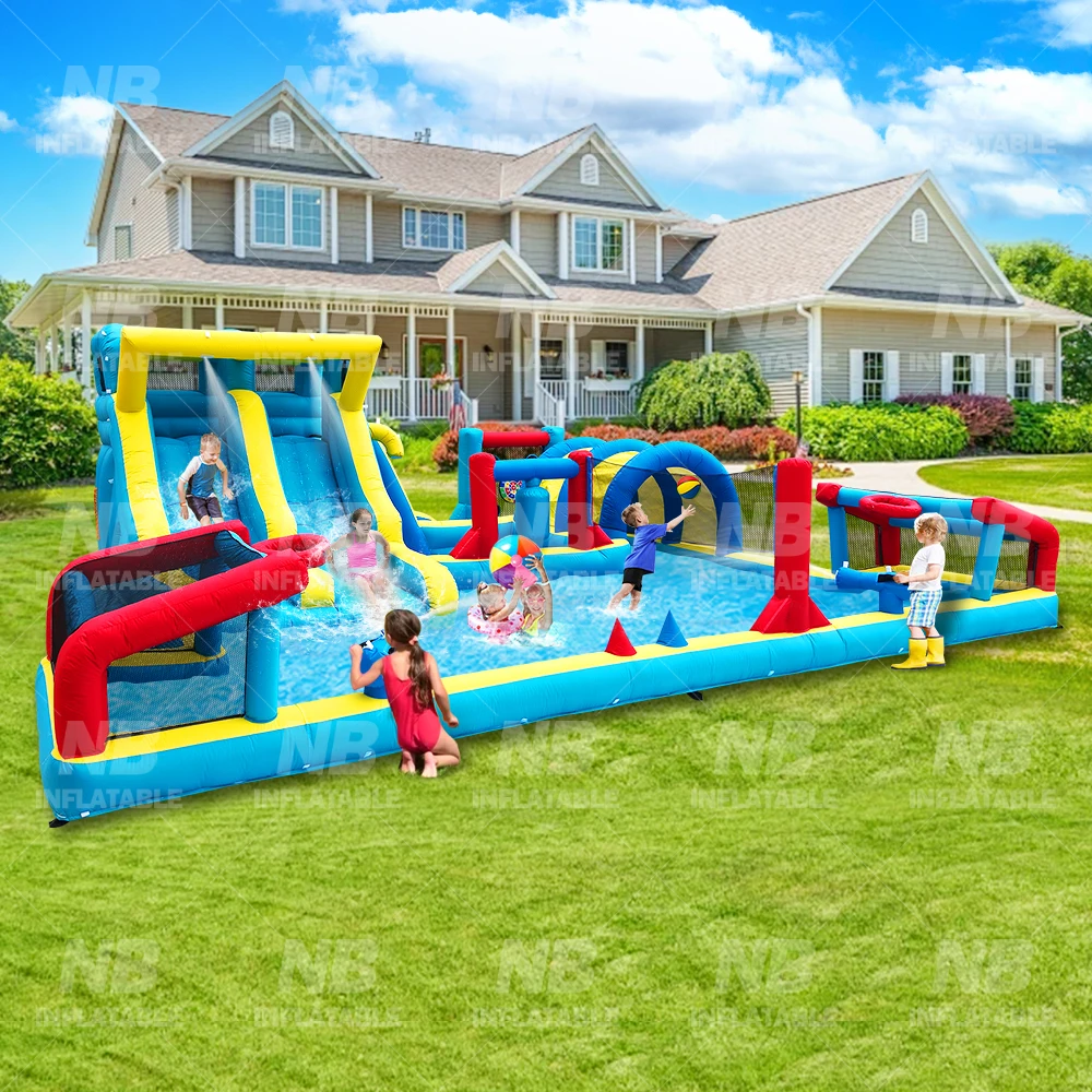 Inflatable Adult Bounce House Inflatable Castle Inflatable Jump Castle Bounce Trampoline with Slide - view 3