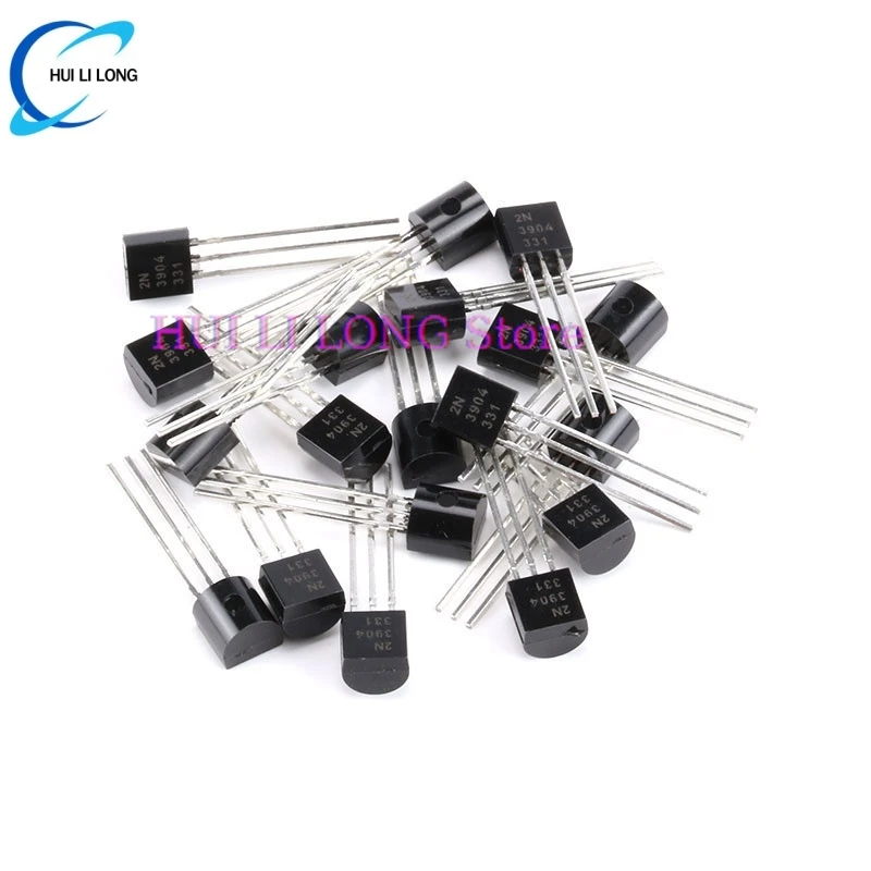 100PCS 2N3904 TO-92 2N2222 2N2907 2N3906 2N4401 2N4403 2N5088 2N5089 2N5551 2N5401 2N7000 NPN Transistor