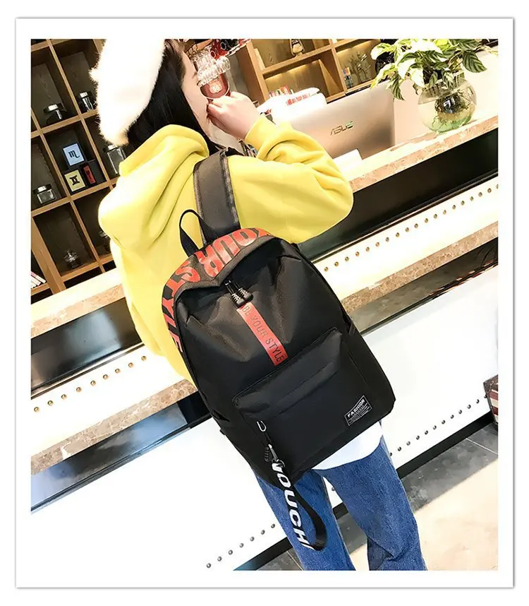 

2025 Новый рюкзак для школьников, большой вместительный холщовый рюкзак унисекс, корейский стиль, сумка для книг для кампуса для средней школы