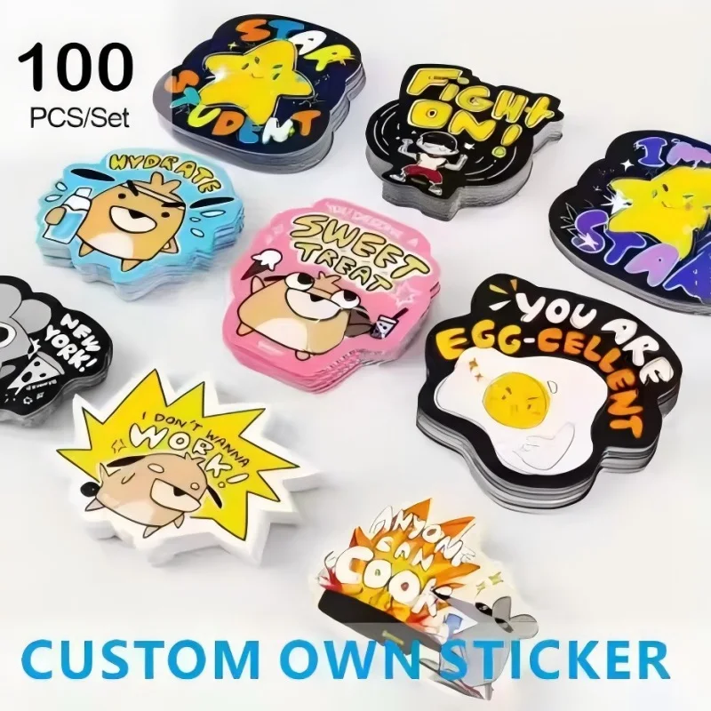 Custom Logo Die Cut Stickers and Personalized Logo Wedding Baptisms Gift Box Stickers DIY Your Own Stickers Customized Stickers
