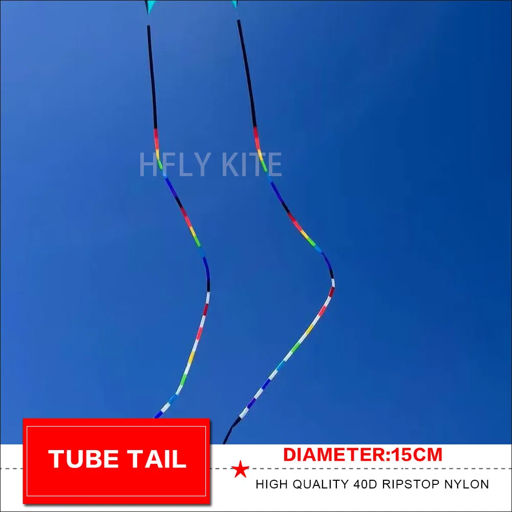 튜브 연 꼬리, 립스톱 나일론, 긴 꼬리로부터 흘러내림, 직경 15cm, 30m, 45m, 25m, 신상