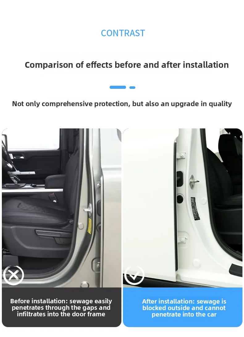 For BJ BAIC 212 T01 / EMC 212 Car Door Sound Insulation Strip Whole Car Dust and Noise Reduction Sealing Strip Accessories detail image 2