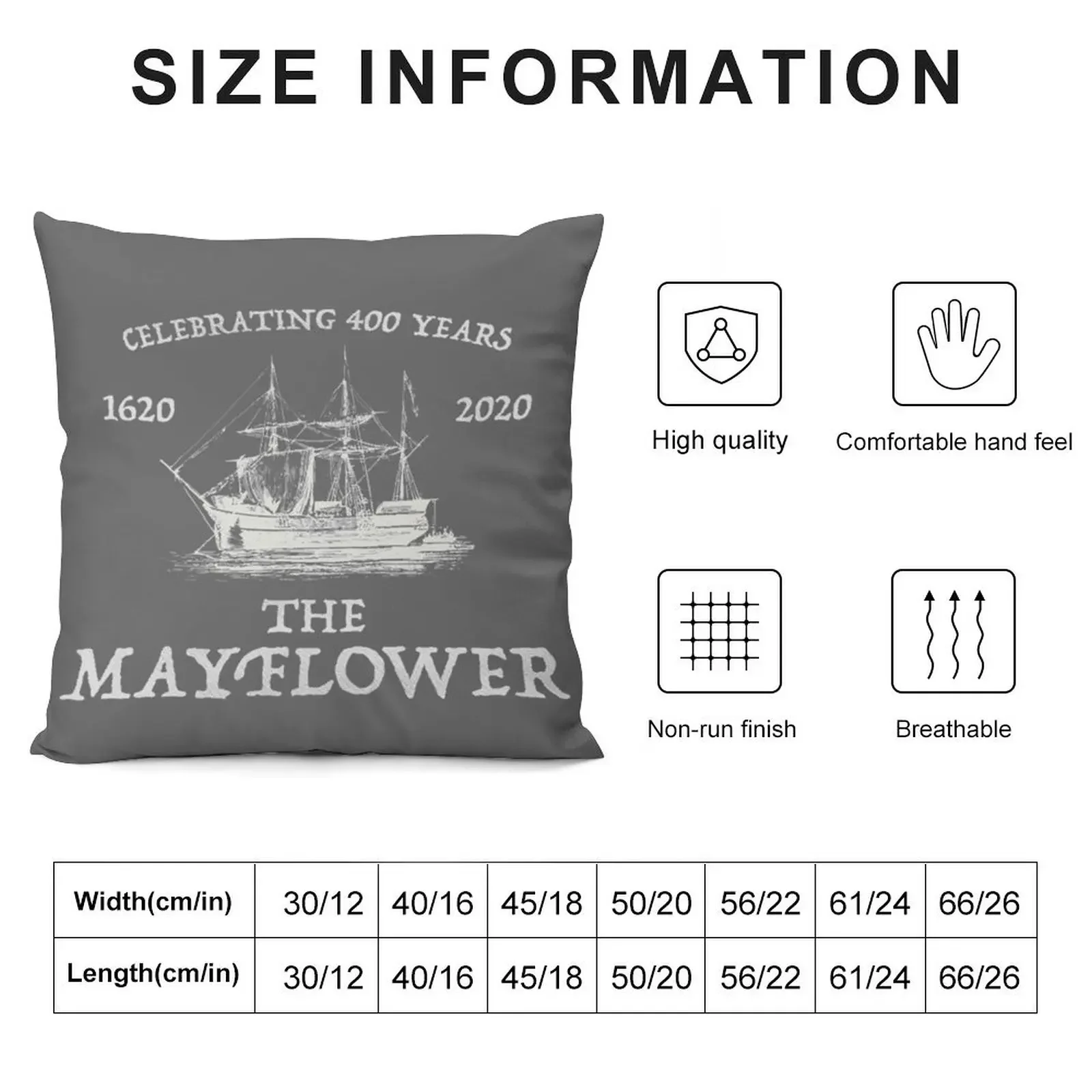 Mayflower T-ShirtMayflower Voyage 400th Anniversary Mayflower Descendents Gift Throw Pillow Sitting Cushion pillow