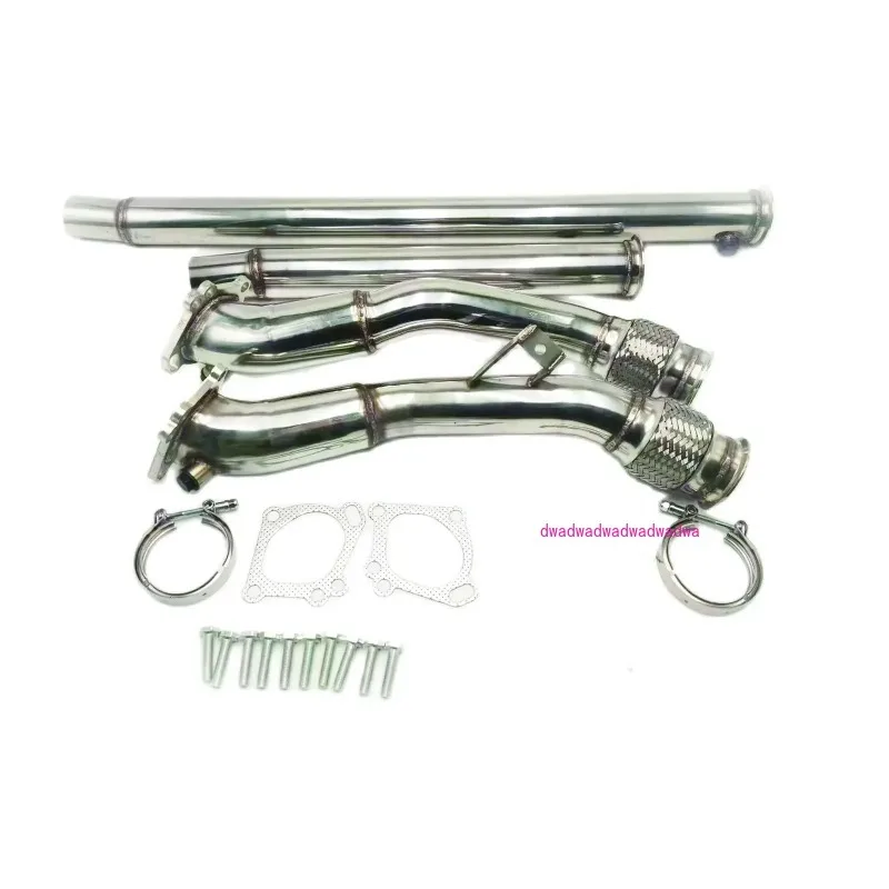 

For Audi S4 B5 A6 Allroad C5 2.7L V6 30V Turbo Model Full 3" Exhaust Pipes Kits Adapters K04/RS6
