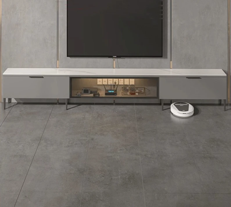 Ultra-thin TV cabinet, 20 cm slate, extremely narrow living room, modern small apartment floor-to-ceiling cabinet, light luxury
