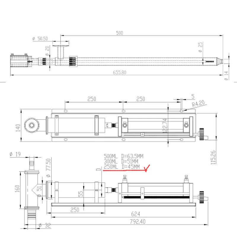 Bottling process unit Piston Filling machine key parts, Filling head and  checking valve, and penumatic piston 2500ml-10000ml