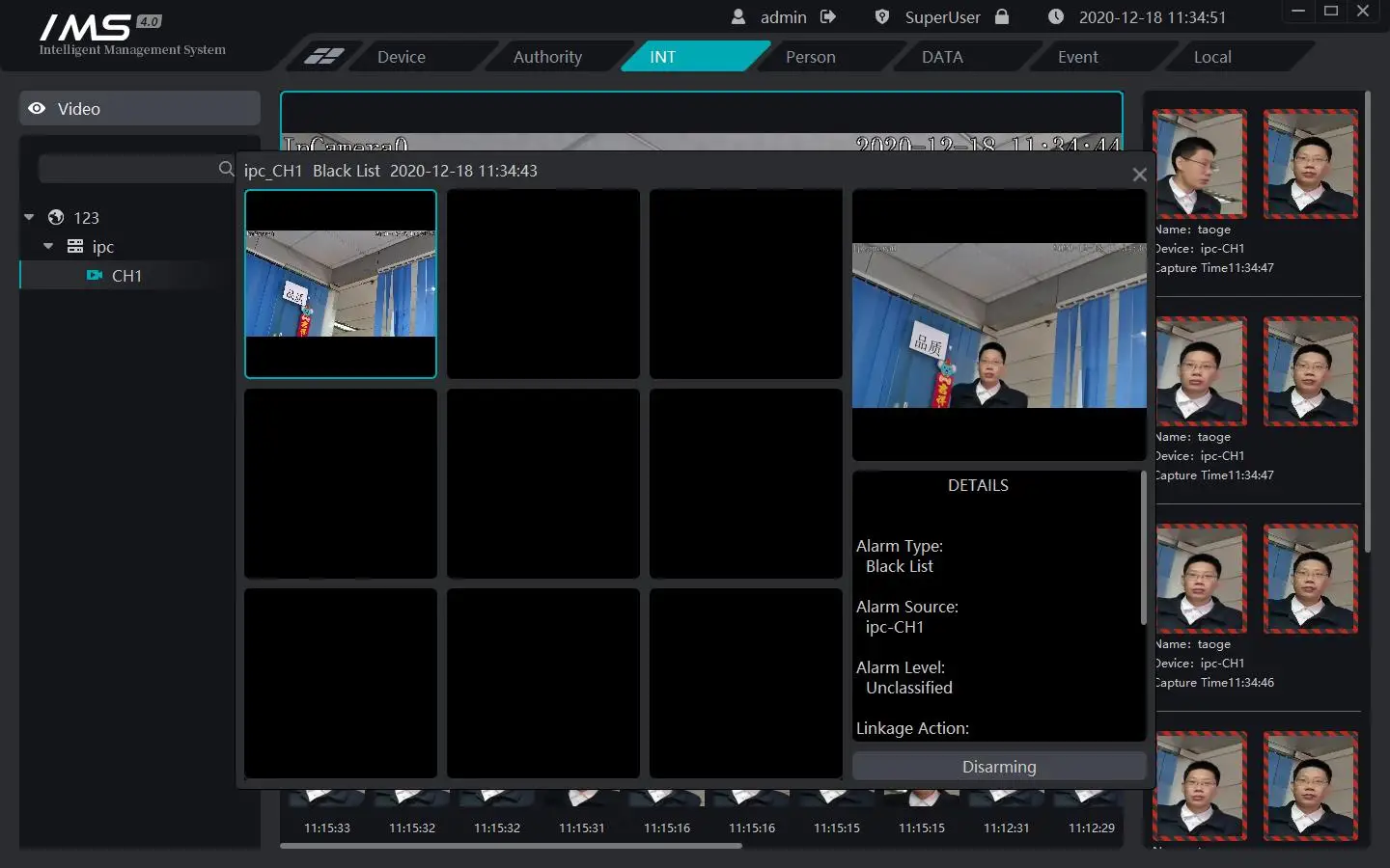 Smart facial AI face recognition cctv camera with alarm function,RS485 output FTP,SDK API GA/T1399 1400 Integration