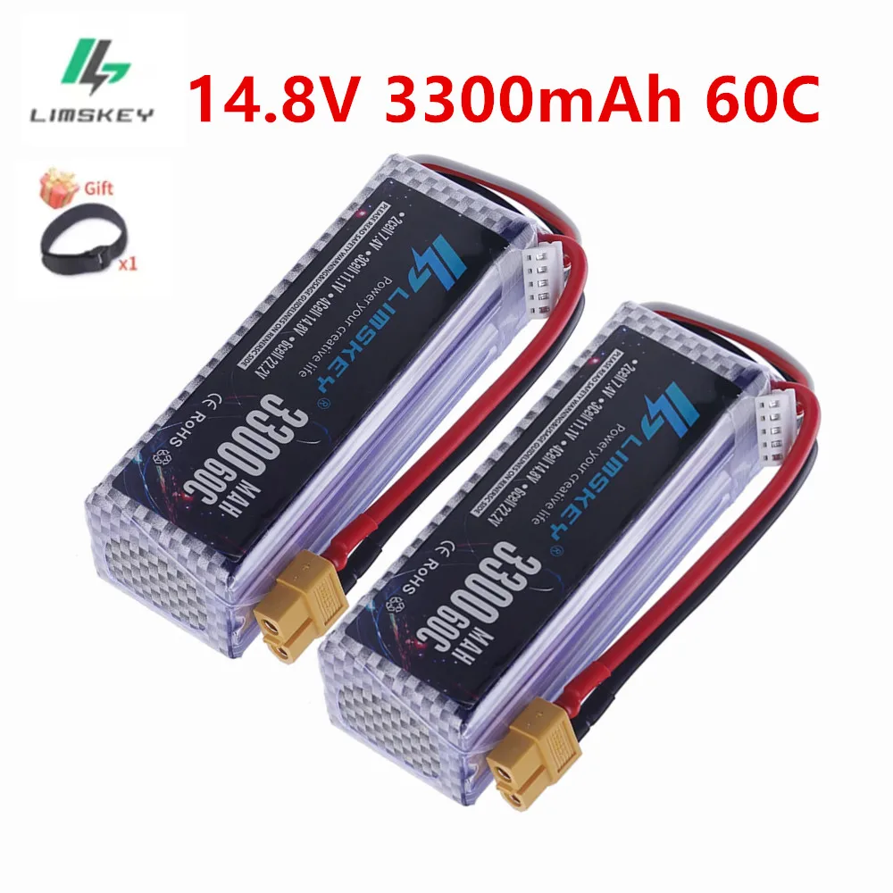 14.8v Lipo 4s Battery 3300mAh 60C 14.8V RC Battery with T/XT30/XT60/JST Plug For Airplane Drones RC Helicopter Boats Cars
