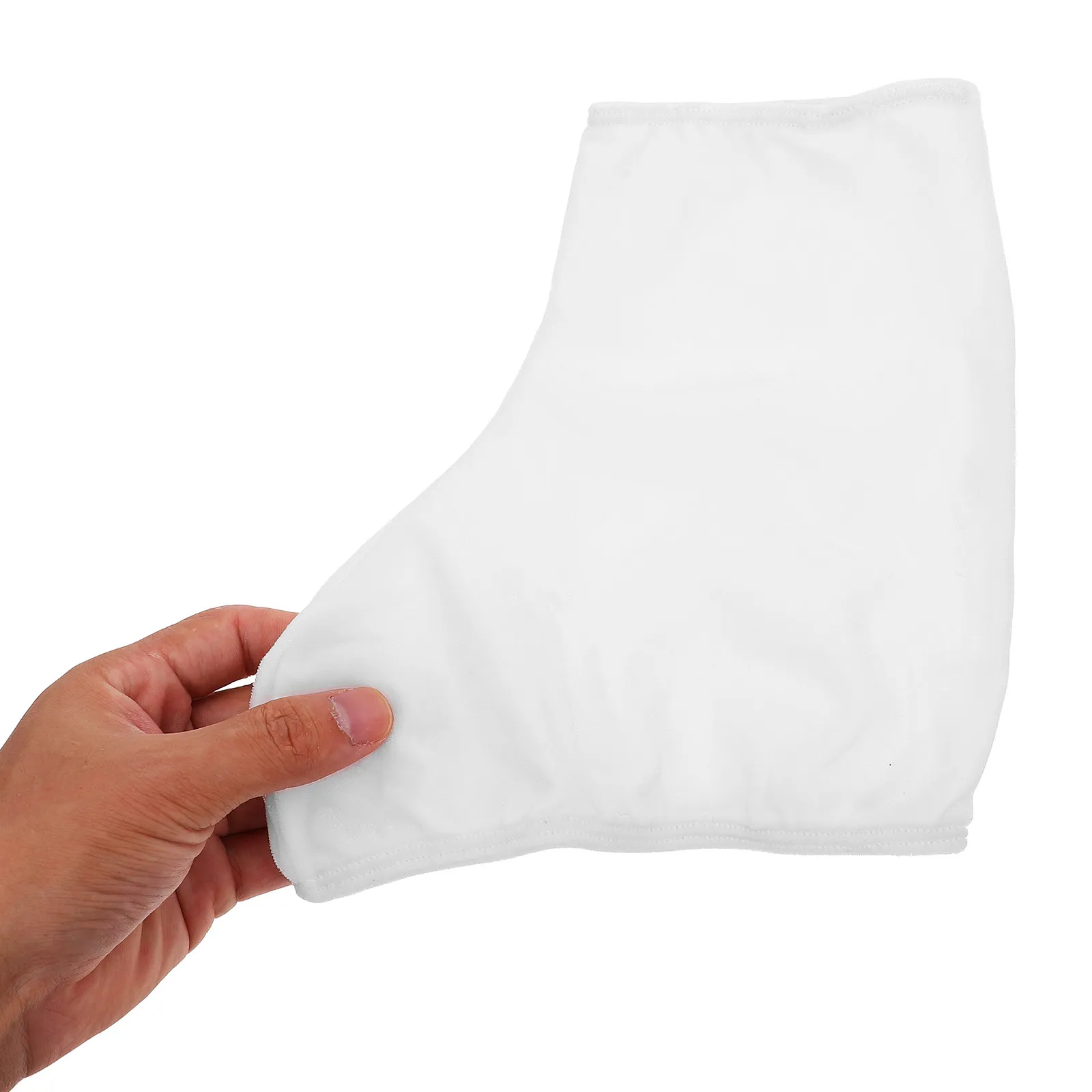 Ice Skate Boot Covers Elastic Water Absorbing Shoe Sleeves for Hockey Figure Skates White Size S