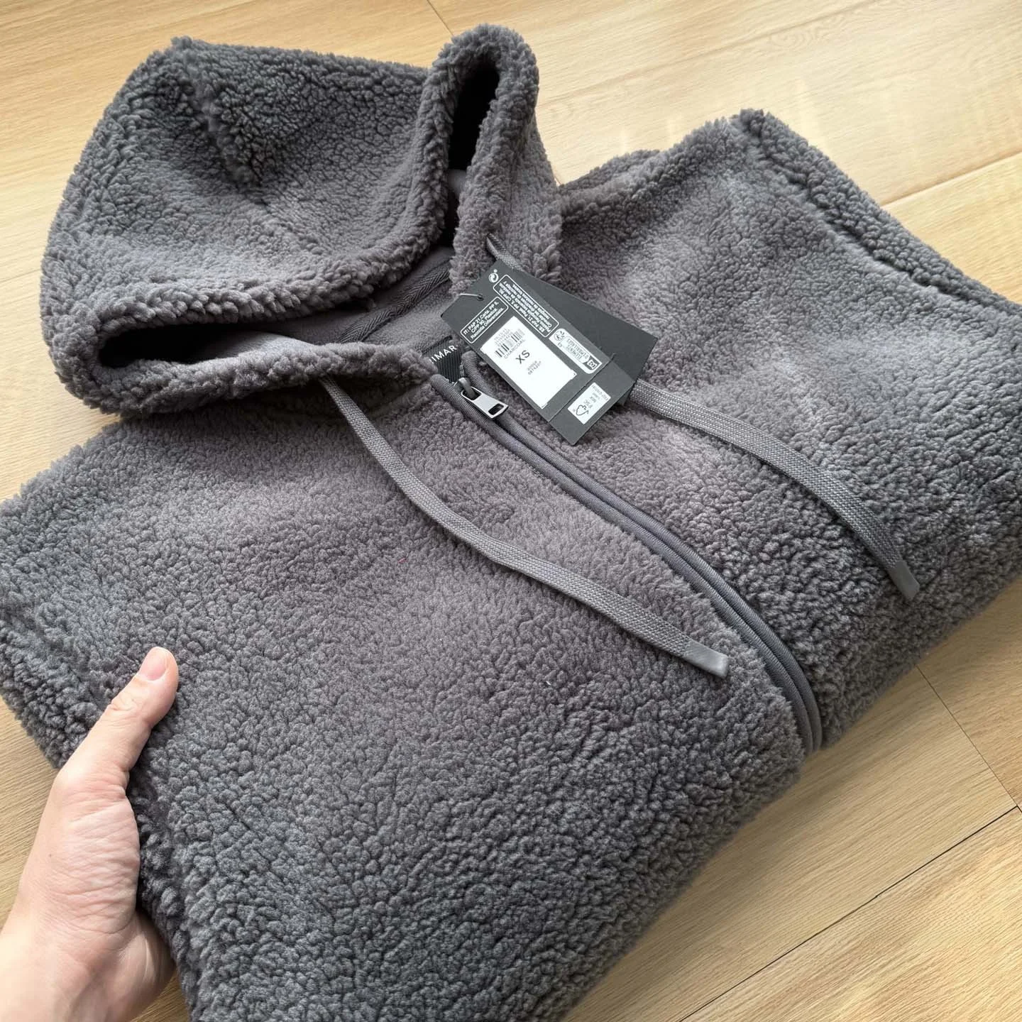 

Men's Winter Fce Lined Hooded Jaet Outdoor Windproof Warm Polyester Fiber Stand Fit Casual Sle Zipper Closure Coat