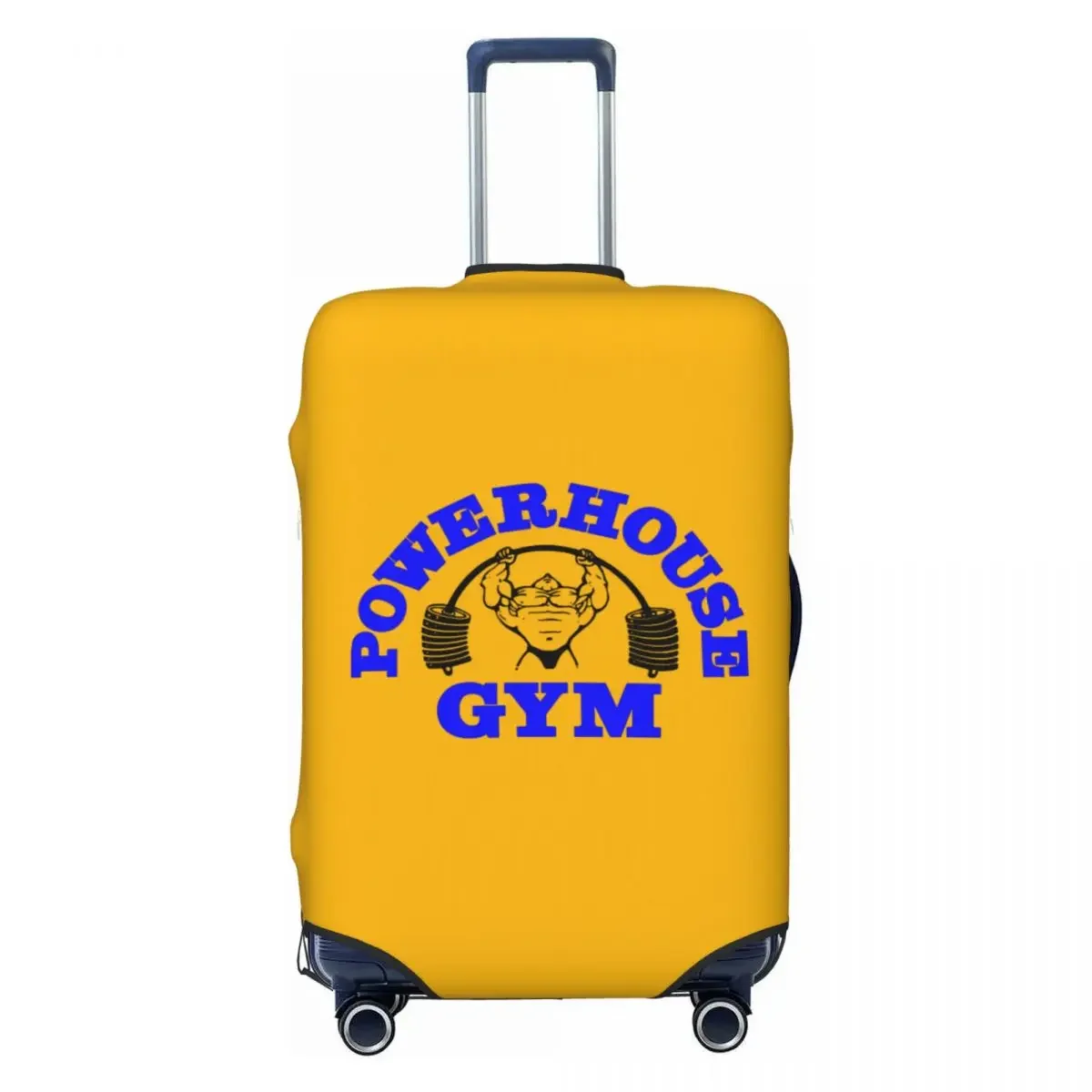 Custom Fashion Powerhouse Gym Luggage Cover Protector Washable Bodybuilding Fitness Travel Suitcase Covers