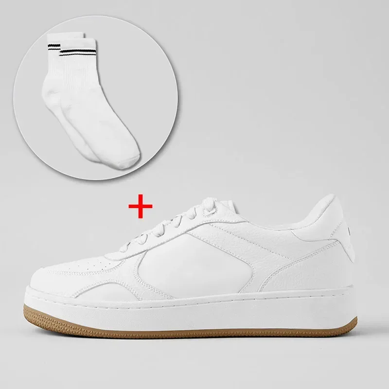 WUNew/женские универсальные спортивные белые туфли на толстой подошве в студенческом стиле, повседневная обувь