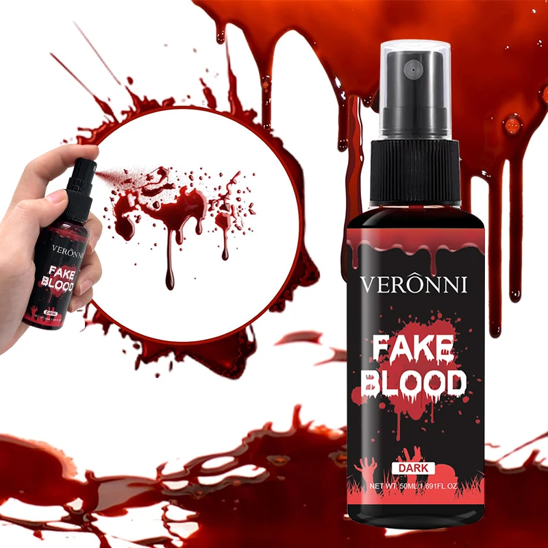 SFX Blood Gel Makeup,Realistic Fake Blood Paste for Zombie Vampire Monster Costumes Washable Long-Lasting Simulated Fake Blood