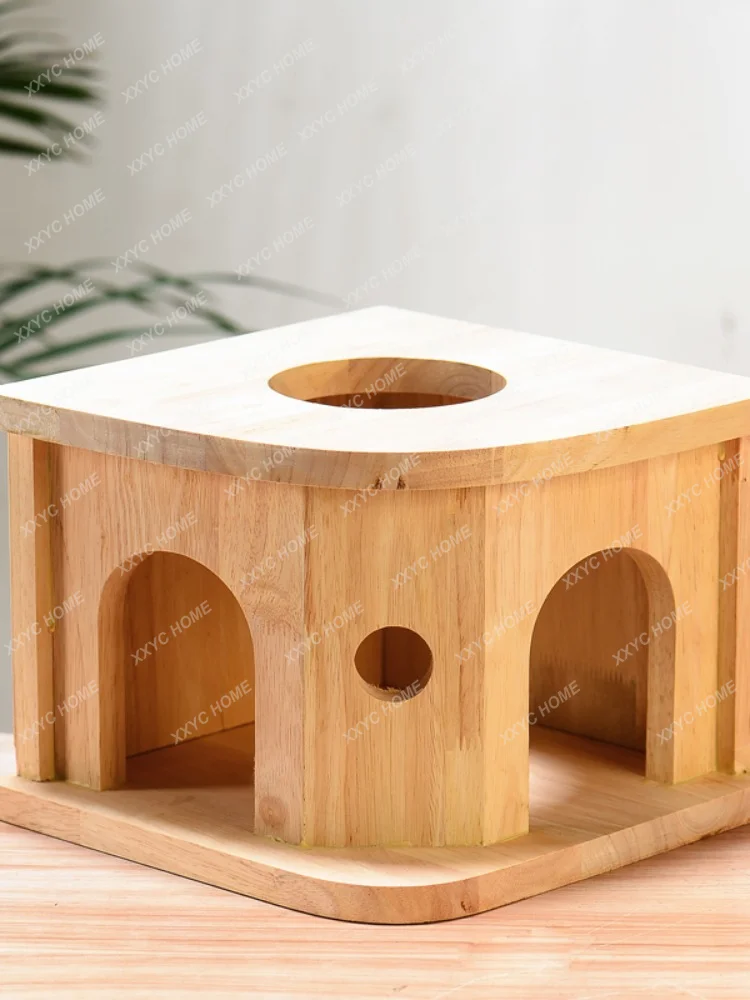 Squirrel Cabin Wooden Nest House Wooden Supplies