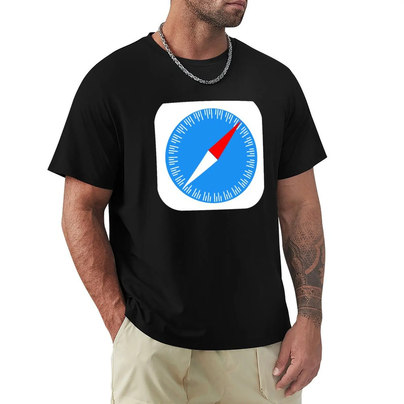 

iPhone - apple safari logo T-Shirt graphic t shirt vintage Short sleeve tee for a boy mens t shirt graphic