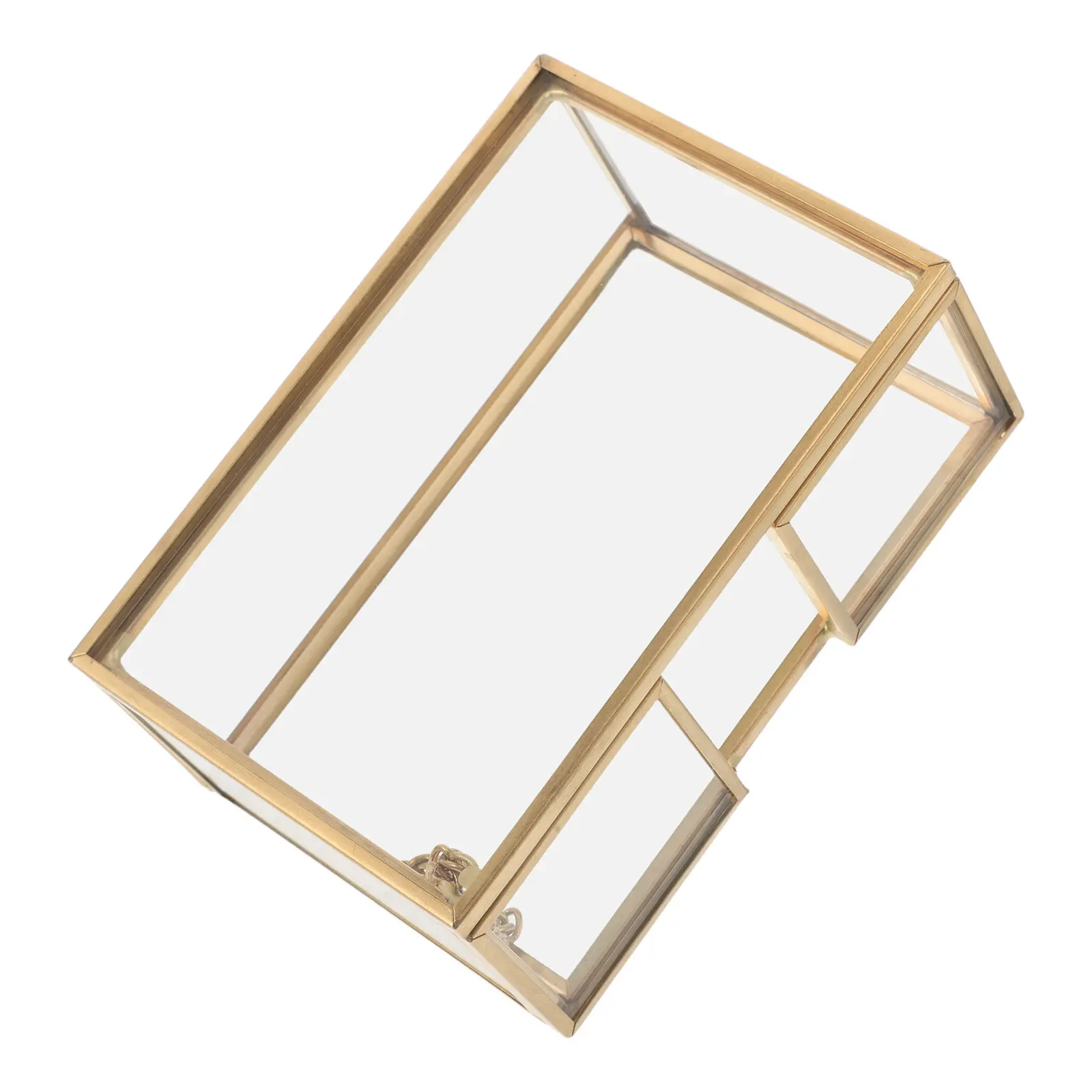 

Винтажная подставка для визиток из латуни и стекла, золотистая, настольная, для офиса и дома, органайзер для визиток, футляр для визиток