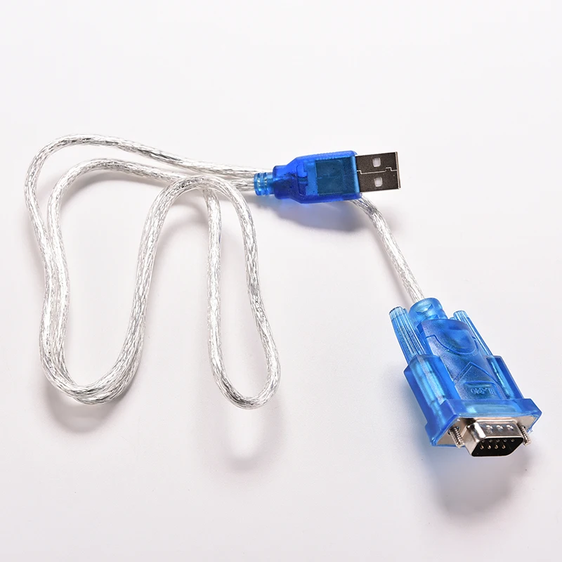 1PC 80cm USB 2.0 to RS232 COM Port Serial PDA 9 pin DB9 Cable Male M/M Adapter for PC GPS