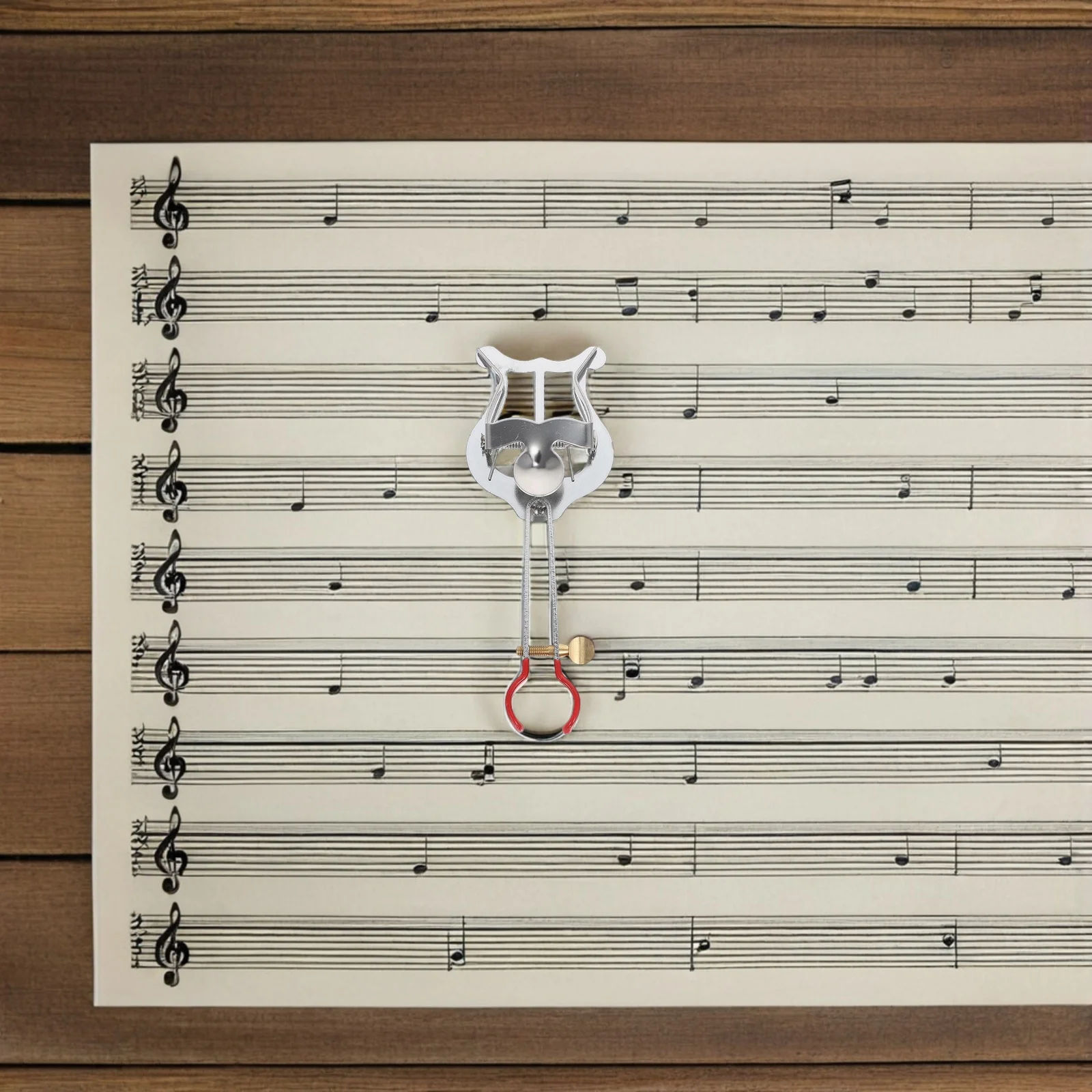 

Trumpet Lyre Adjustable Metal Clamp For Small Instruments Lightweight Sheet Music Holder Non-Slip Design Trumpet Music Score