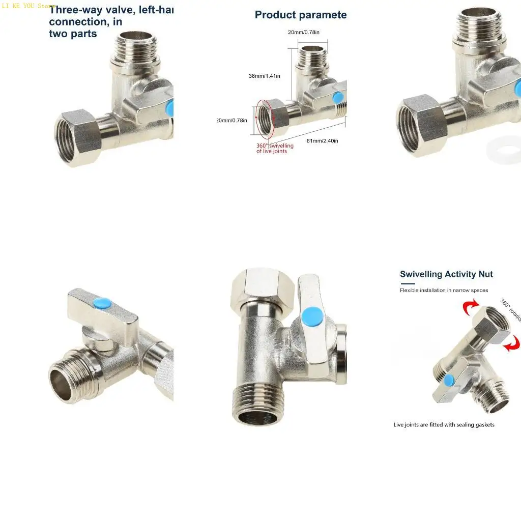 W3JE Tees Stop Valves Feed Water Adapter X X inch Compression Tees Valves