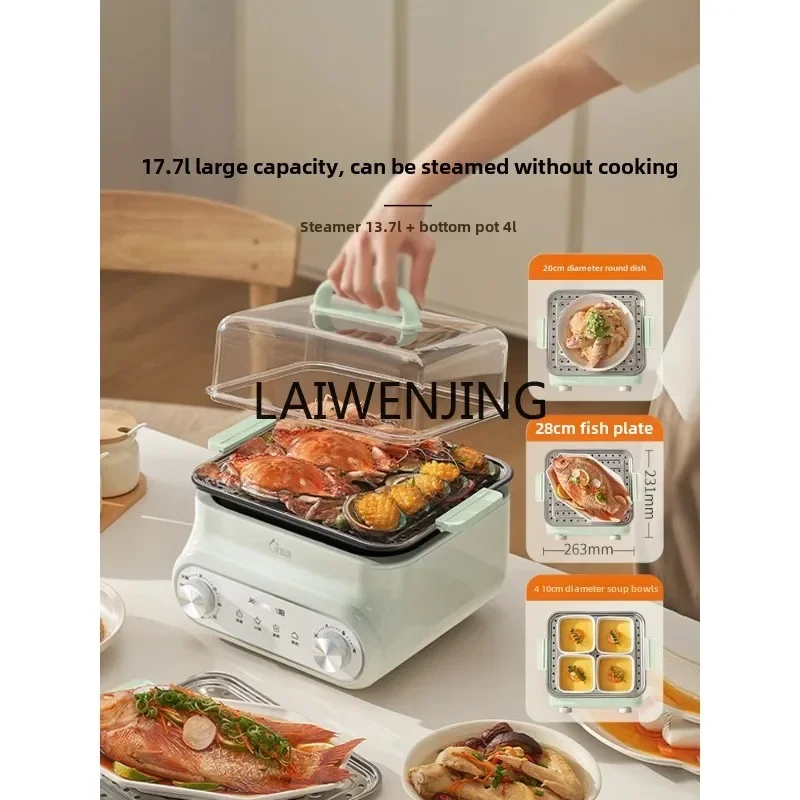 MJY multifunctional multi-layer cooking integrated pot stainless steel large capacity removable and washable