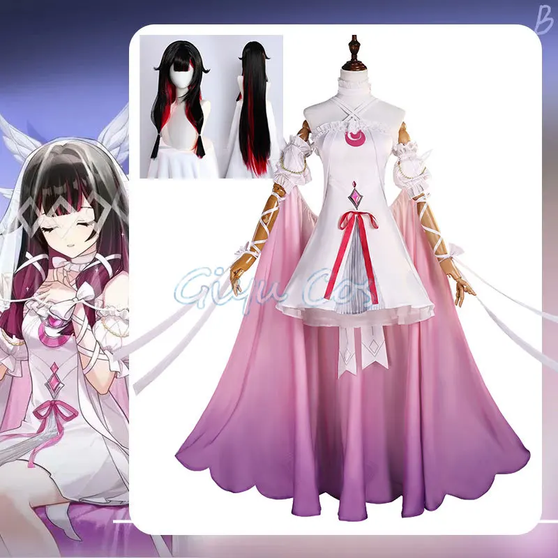 

Genshin Impact FES Columbina Cosplay Costume Uniform Anime Halloween Party Costumes Masquerade Women
