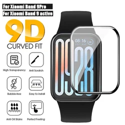 Soft Protective Film For Xiaomi Band 9 Pro Active Full Cover HD Curved Film For Xiaomi Band 9 Active SmartWatch Screen Protector