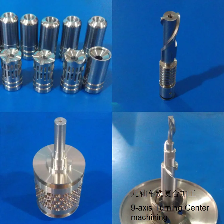 

Turning and milling composite parts, rotors, helical shafts, crankshafts