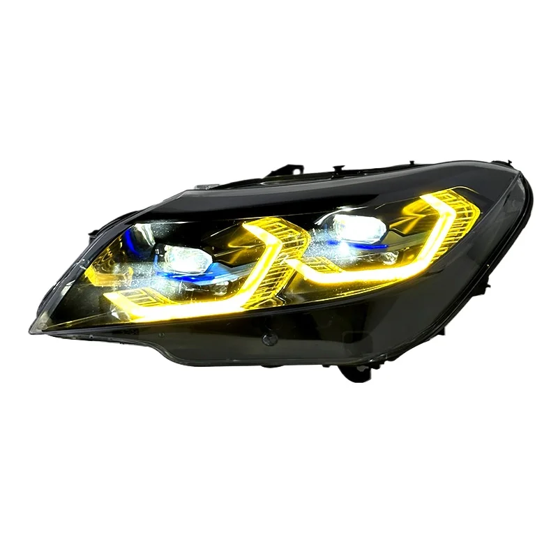 -For Upgraded Dual-Color LED Headlight Assembly forE89 2009-2016 LED Lens Yellow Daytime Running Light DRL Sequential Turn*
