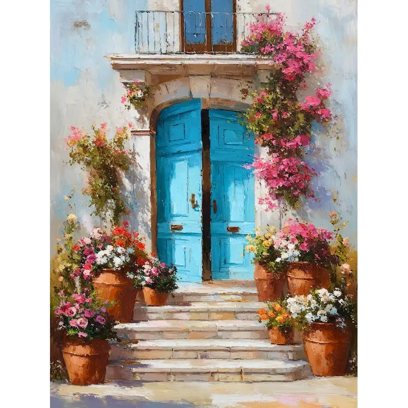 

PhotoCustom 40x50cm Coloring By Number HandPainted Art Gift Acrylic Paint Canvas By Number Scenery For Adults Kits Home Decorati