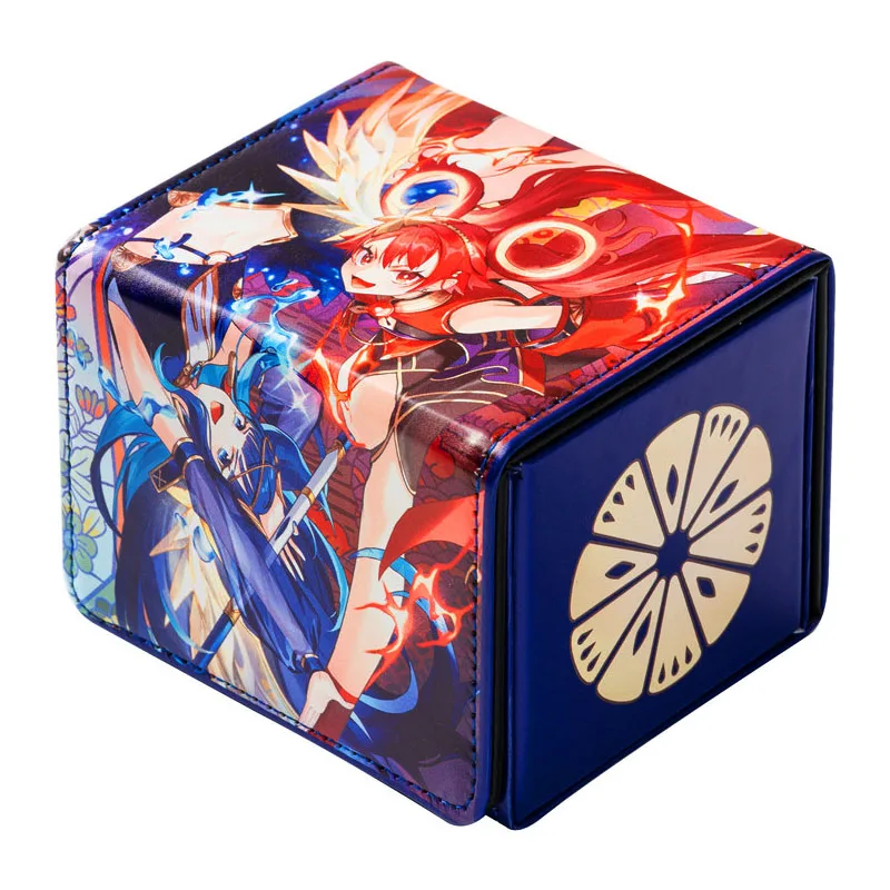 Diy Self Made Yu-Gi-Oh! Uzuhime The Manifested Mikanko Card Storage Box High-End Leather Card Storage Box Anime Cards Gift Toys
