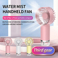 Handheld Mini Air Conditioner Spray Fan，USB Rechargeable Portable Humidifier Mist Cooler Cooling Spray Humidifier Fan for Home