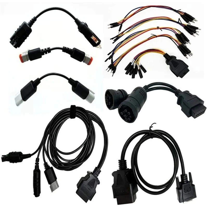 V8.7 V7.62 6 For Heavy-Duty Data Link Adapter Obd2 Cable,For Trucks Diagnostic Tools For Heavy-Duty Diagnosis Obd Scanner Tools