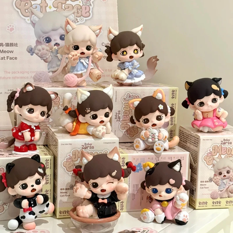 

Tnt Zoraa Blind Box Meow Cat Series Mini Cute Collectible Figurine Desktop Decoration Creative Gift For Adult Collectors