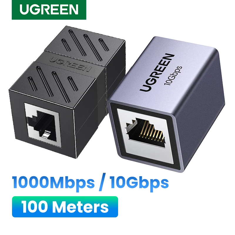 Złącze UGREEN RJ45 przedłużacz sieci Ethernet dla Cat7 Cat6 Cat5e kabel Ethernet Adapter Gigabit żeński do żeńskiego