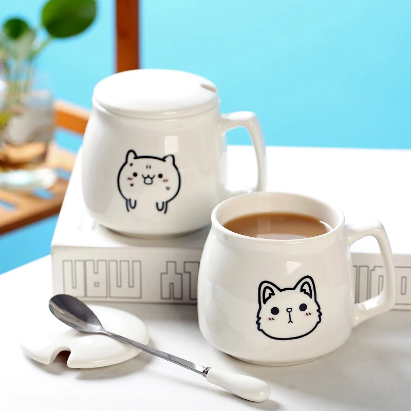 Ceramic Breakfast Cup Personalized Cute Girl Water Cup Milk Cup