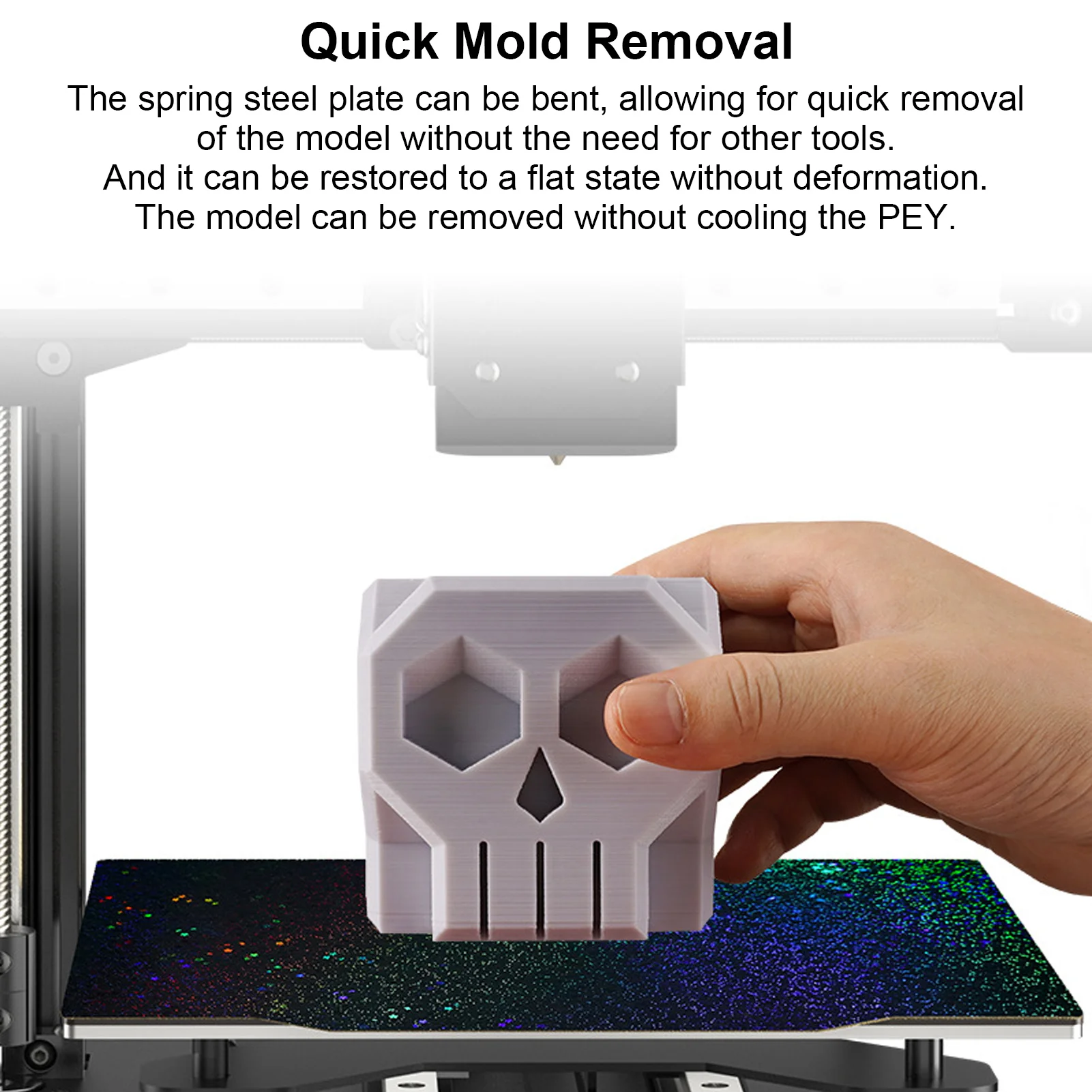 

3D Printer Build Plate 350x350mm Colorful Star PEY Film and PEI Coating Flexible 3D Printing Bed Platform